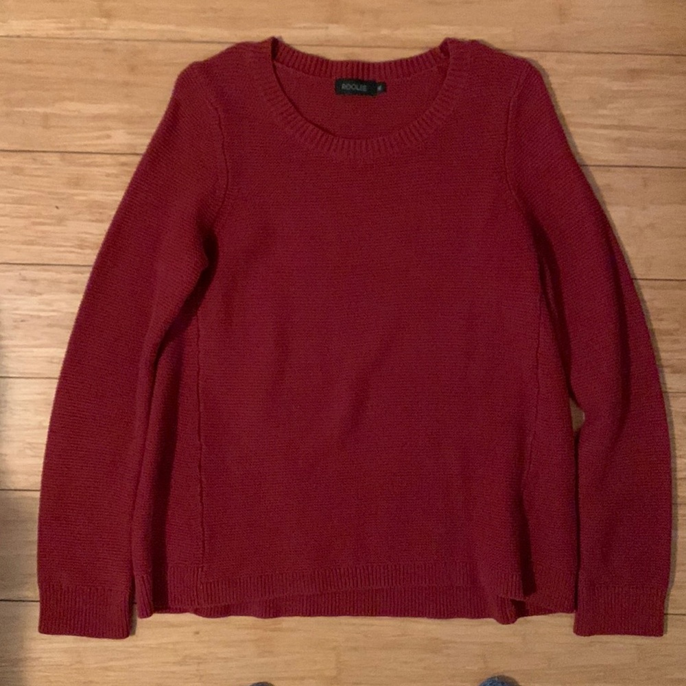 Comfy Red Sweater. Roolee Size XL.